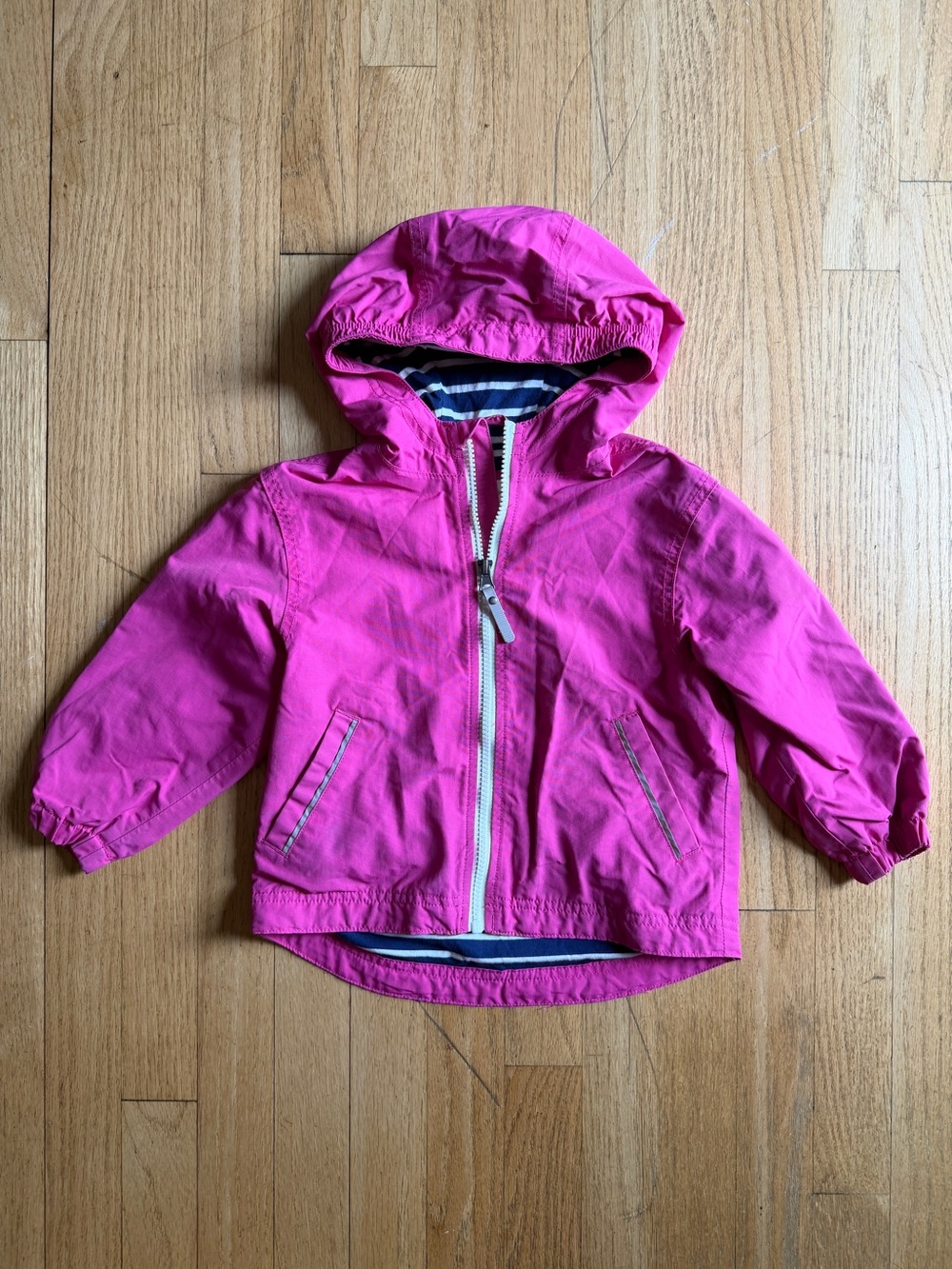 Hanna Andersson Bright Pink Hooded Raincoat